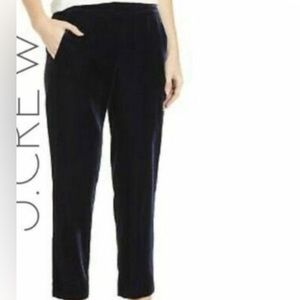 Worn once! Jcrew velour black dress pant with elastic waist & pockets